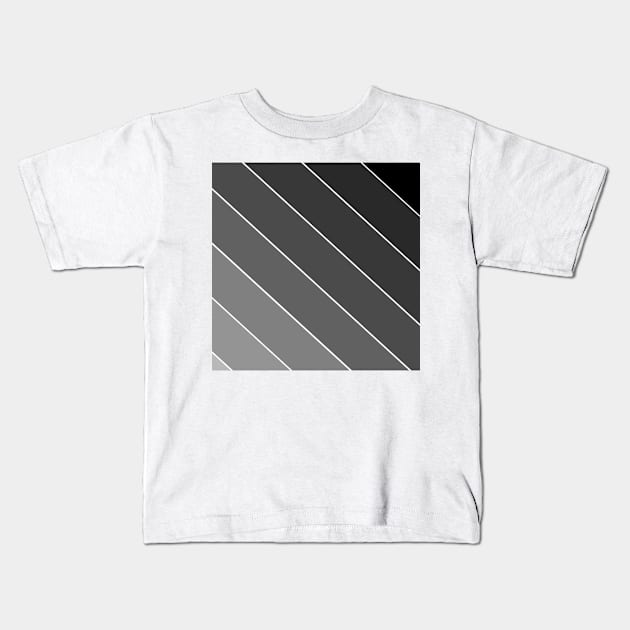 Black strips Kids T-Shirt by maryamazhar7654